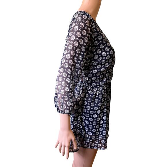 Band of Gypsies Sheer Lined Wrap Romper Small Fairy Boho Whimsy Romantic Sexy - Picture 3 of 7